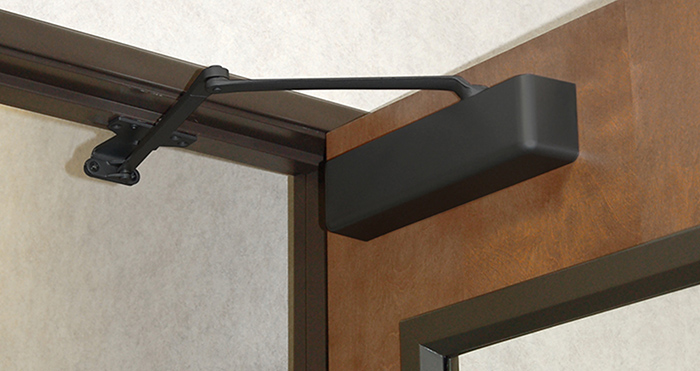 matte black door closer 